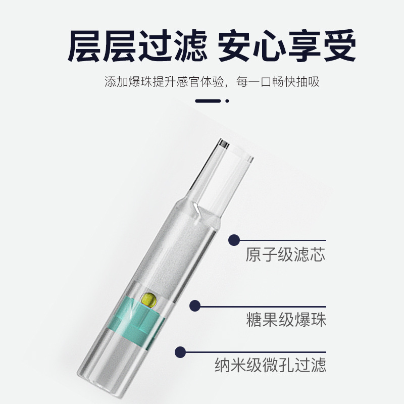 Manufacturer Wholesale Disposable Cigarette Filter Tips with Filter, Fruity Plastic Dual-Use Filter Tips