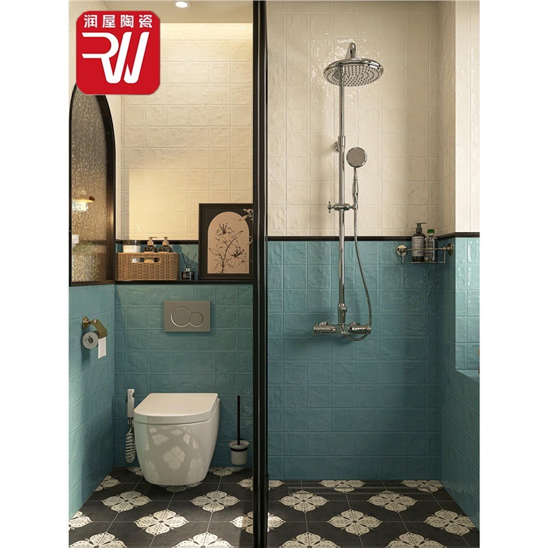 Colored Bright Glazed Glazed Plaid Tiles 600X1200 Kitchen Bathroom Wall Tiles Blue Pink Background Wall Tiles