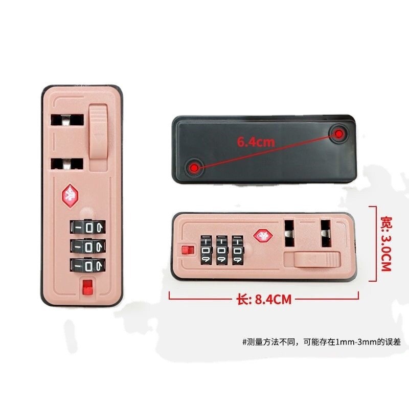 Spot Wholesale Customs Inlay Lock Trolley Case Accessories Password Lock PC Box Inlaid Fixed Lock