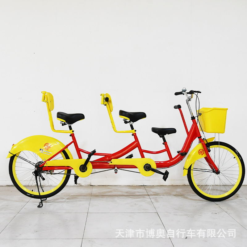 Two-person Parent-child Bicycle Row Four-wheel Parent-child Tour Rental One-wheel Sightseeing Bicycle