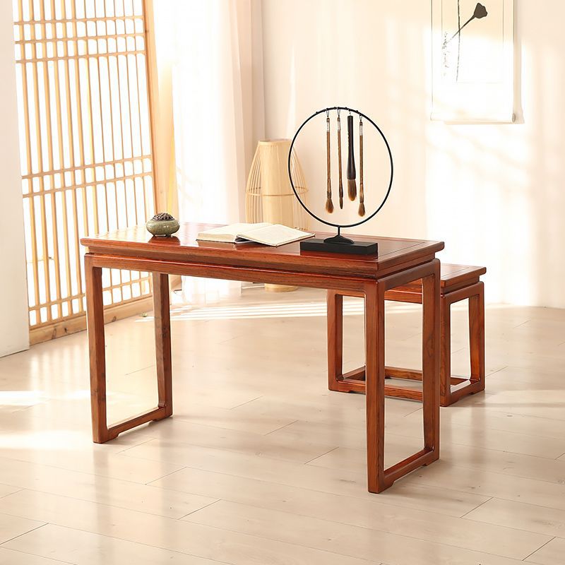 New Chinese-Style Old Elm Wood Tables and Stools, Guqin Table, Solid Wood Calligraphy Table, Small Desk, Antique-Style Simple Table, Factory Wholesale