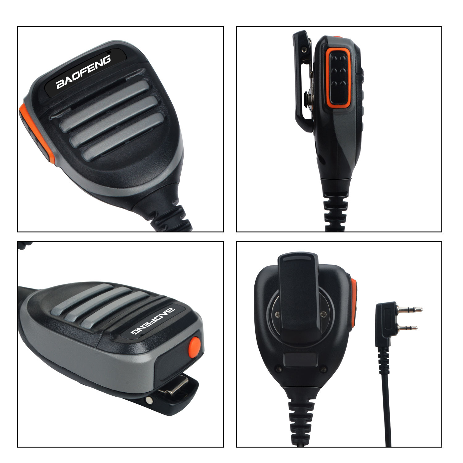 Baofeng Walkie-Talkie Classy Hand Microphone Is Suitable for Baofeng Uv-5R Bf-888S Dm-1801 Dm-1702