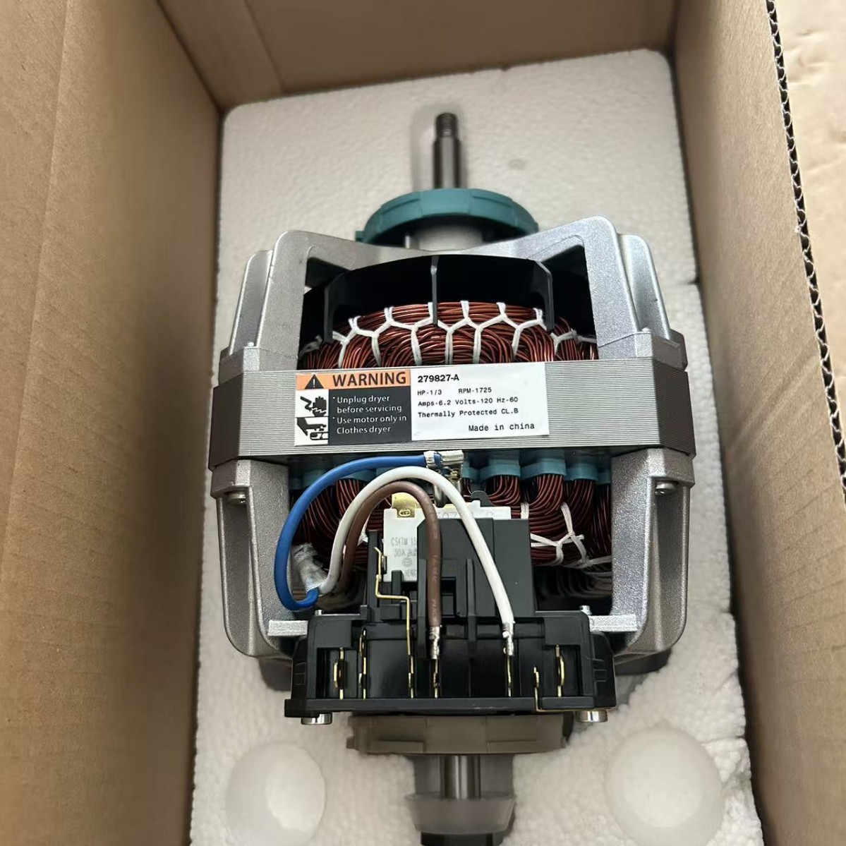 Dryer Motor Series 279827-B/279827-A 220V50Hz Clothes Dryer Motor