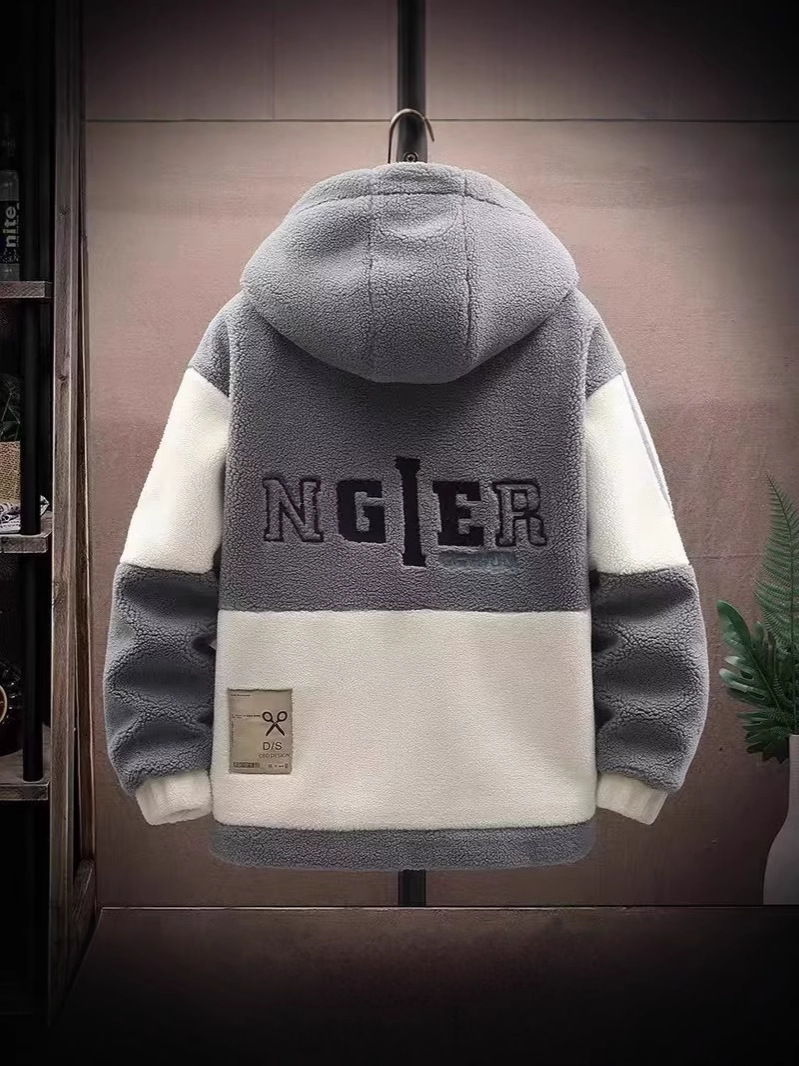 2024 lambskin coat men's autumn and winter loose padded jacket 150.00kg can also wear clothes