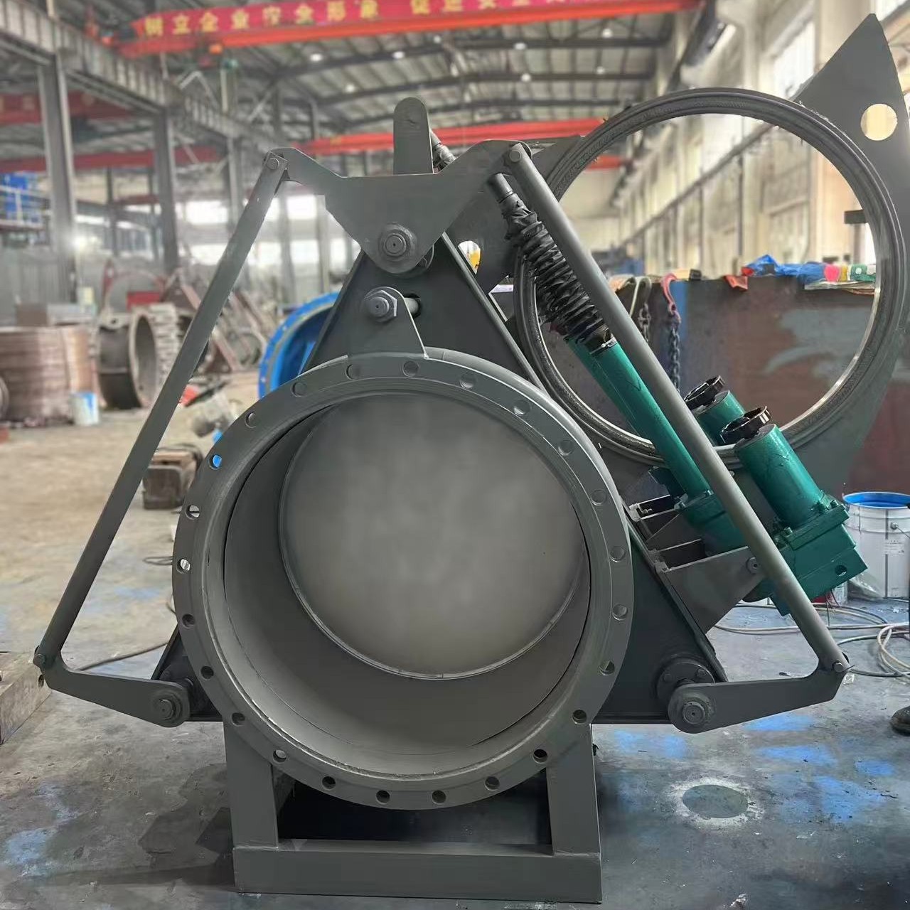 Пневматический слепой клапан, глазной клапан F643X-2.5C, пневматический электрический толкатель, газовый слепой клапан