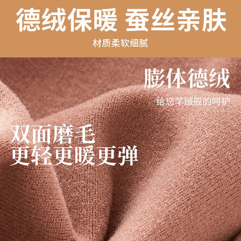 Autumn and Winter Anti-Slip Knee Brace with Pockets, Long Thermal Knee Support for Cold Legs, Custom Anti-Slip Knee Brace