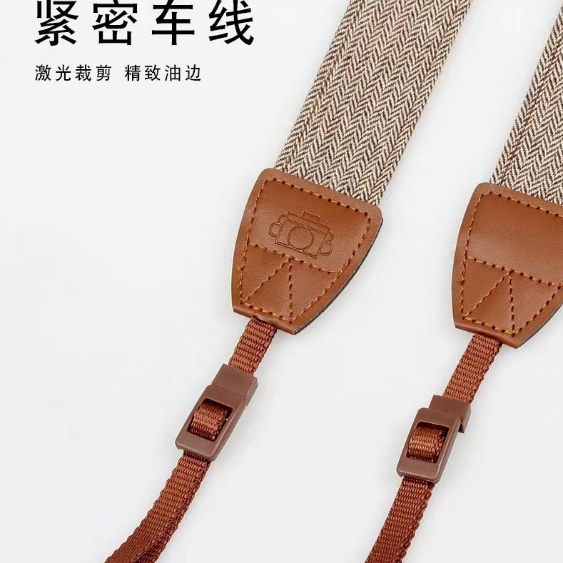 Camera Strap, Camera Lanyard, Micro Single Shoulder Strap, Retro Neck Strap, Dslr Quick-Release Shoulder Strap, Suitable for Sony