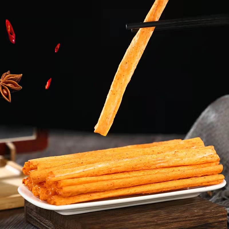 Qianweiyuan green cool spicy strips sweet spicy gluten post-90s childhood nostalgic campus spicy sticks spicy chips spicy strips wholesale snacks