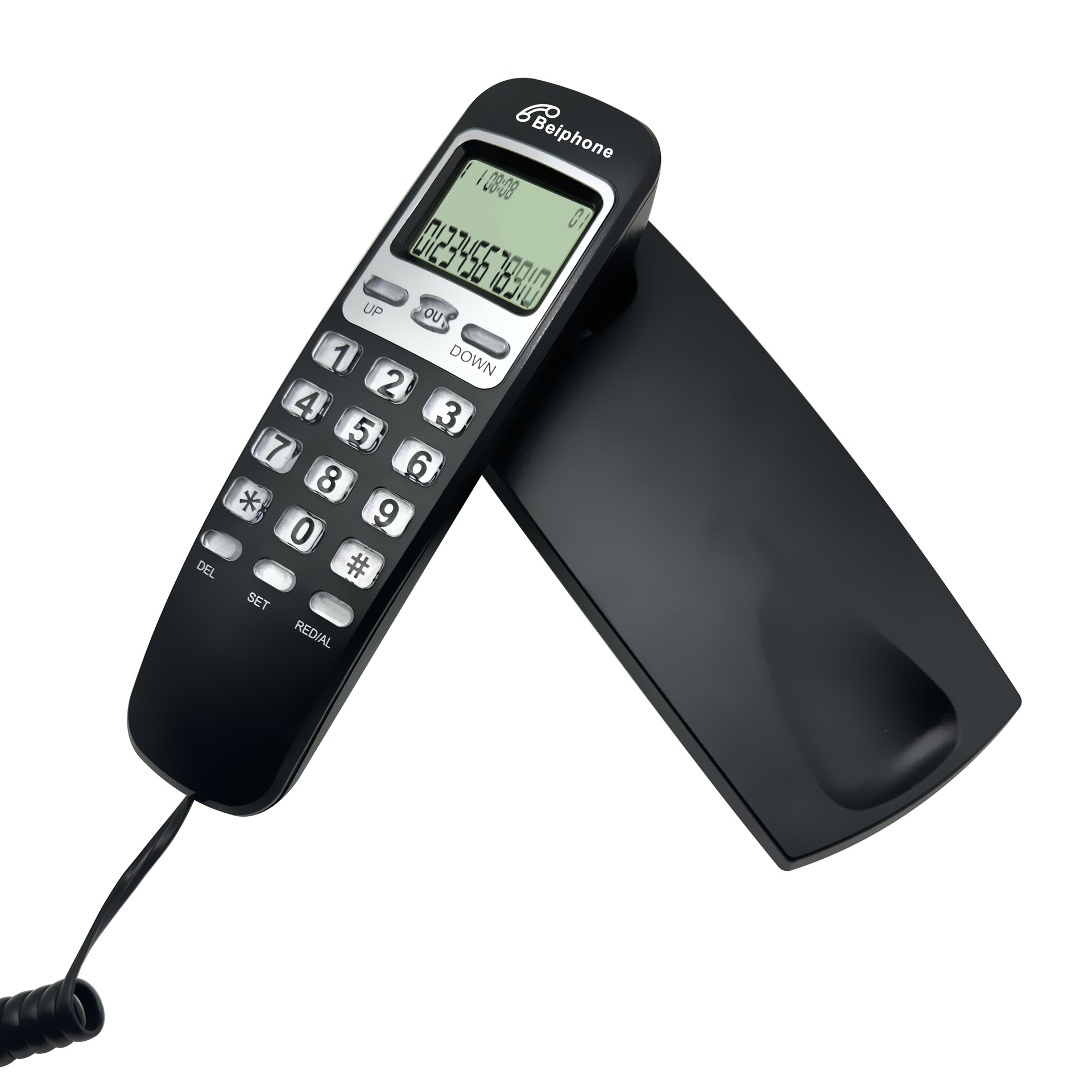 Mini telephone small extension caller ID wall telephone hotel room telephone