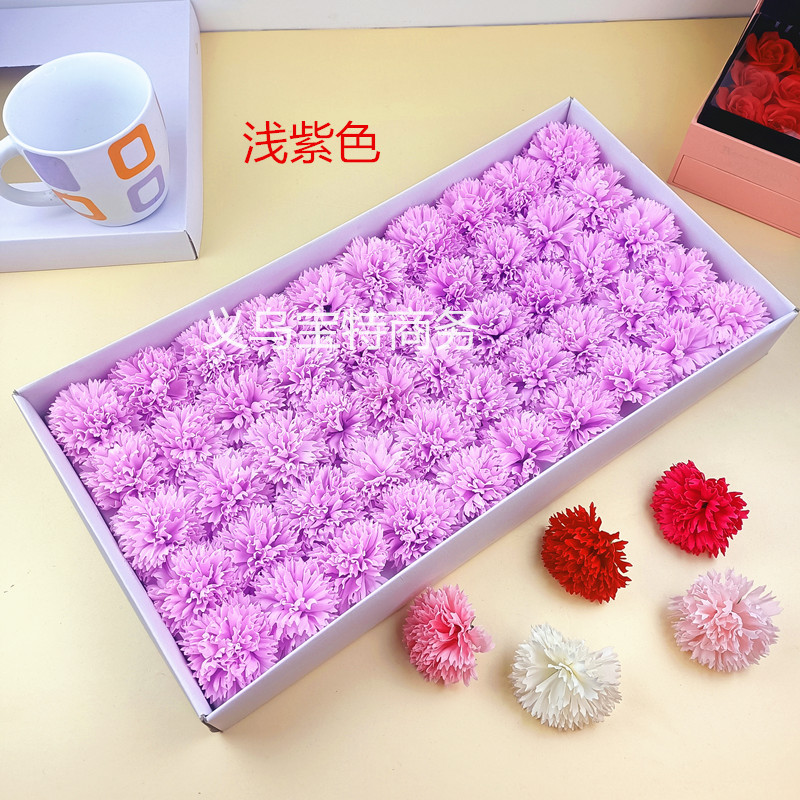 "Teacher's Day Carnation Soap Flower Head" Carnation Soap Flower for Teachers and Elders