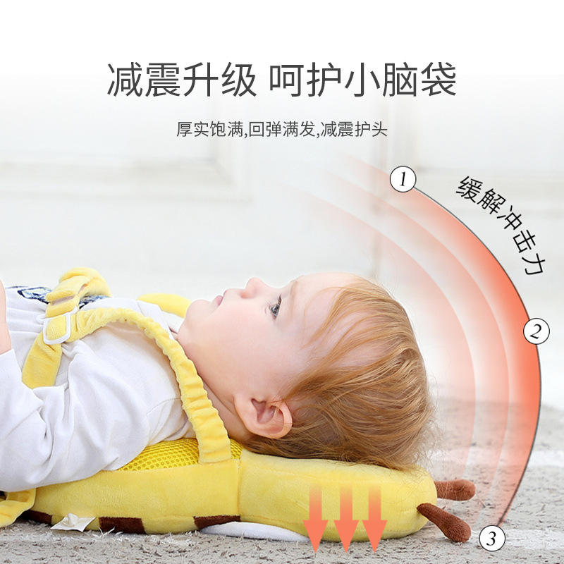 Spot wholesale children's anti-fall pillow baby toddler headrest baby breathable pillow toddler head protection pad