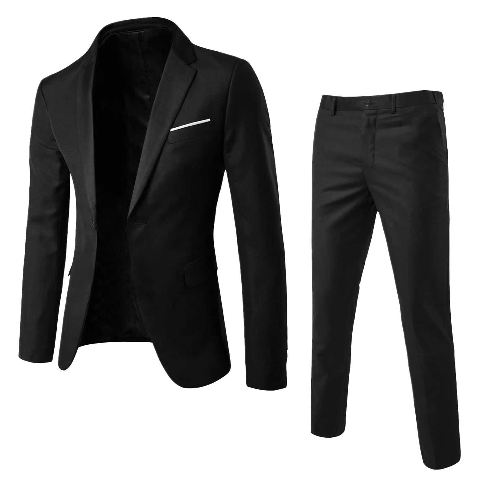 Suit Suit Men's Two-Piece Business Professional Formal Suit Korean Style Slim Groomsmen Groom Wedding Dress