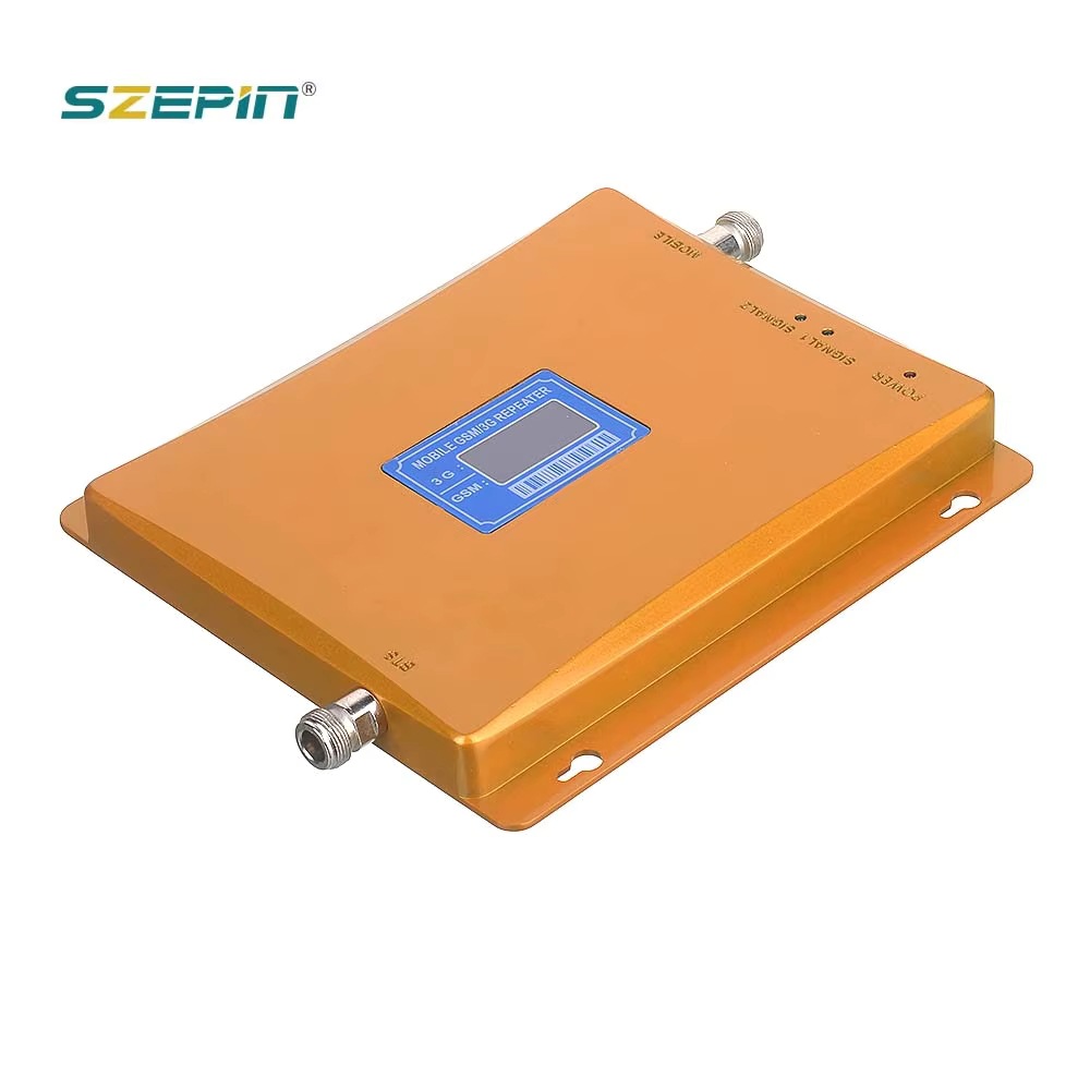 Gold Dual Frequency Display Gsm900 3g2100 2g 3g Mobile Phone Enhanced Reception Amplifier Signal Enhancement