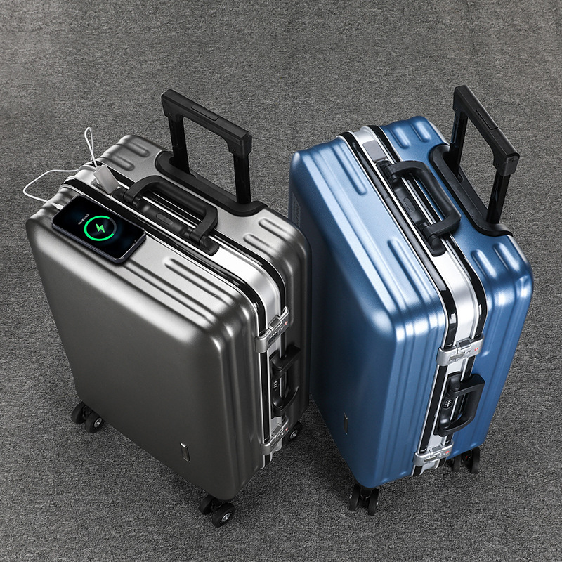 Чемодан, прочный и надёжный, с замком, алюминиевый каркас, для мужчин, женщин, бизнес, устойчивый к царапинам