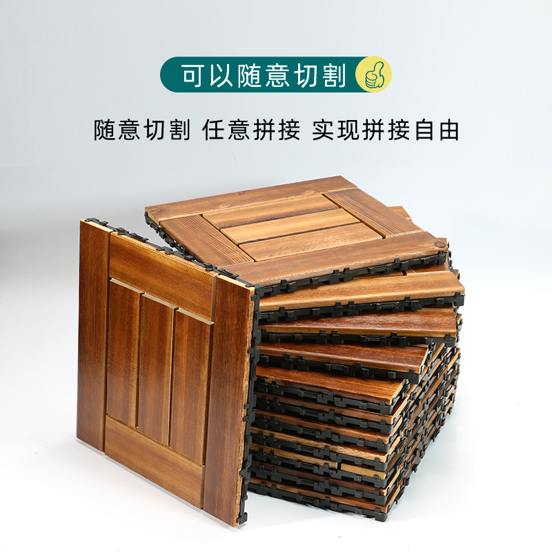 Прямые поставки завода углеродной деревянной доски для балкона, террасы, двора, массивный деревянный пол, уличный сборный пол из пластика и дерева