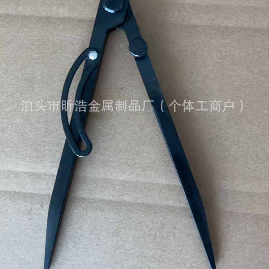 Industrial Scribing Gauge 200 Large Compass 8inch Leather Spacing Gauge High Quality Carbon Steel Black 150mm Winged Scribing Gauge