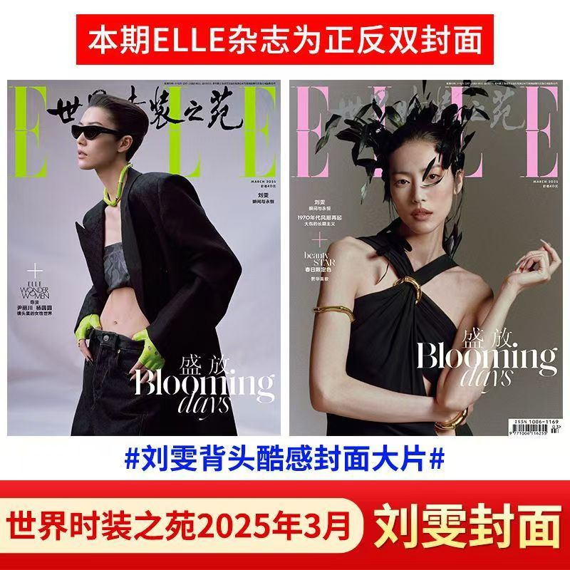 Обложка Люй Вэнь, журнал Эль, мировая мода, март 2025, внутренние страницы Люй Вэнь, Ху Ге, Люй Ифэй