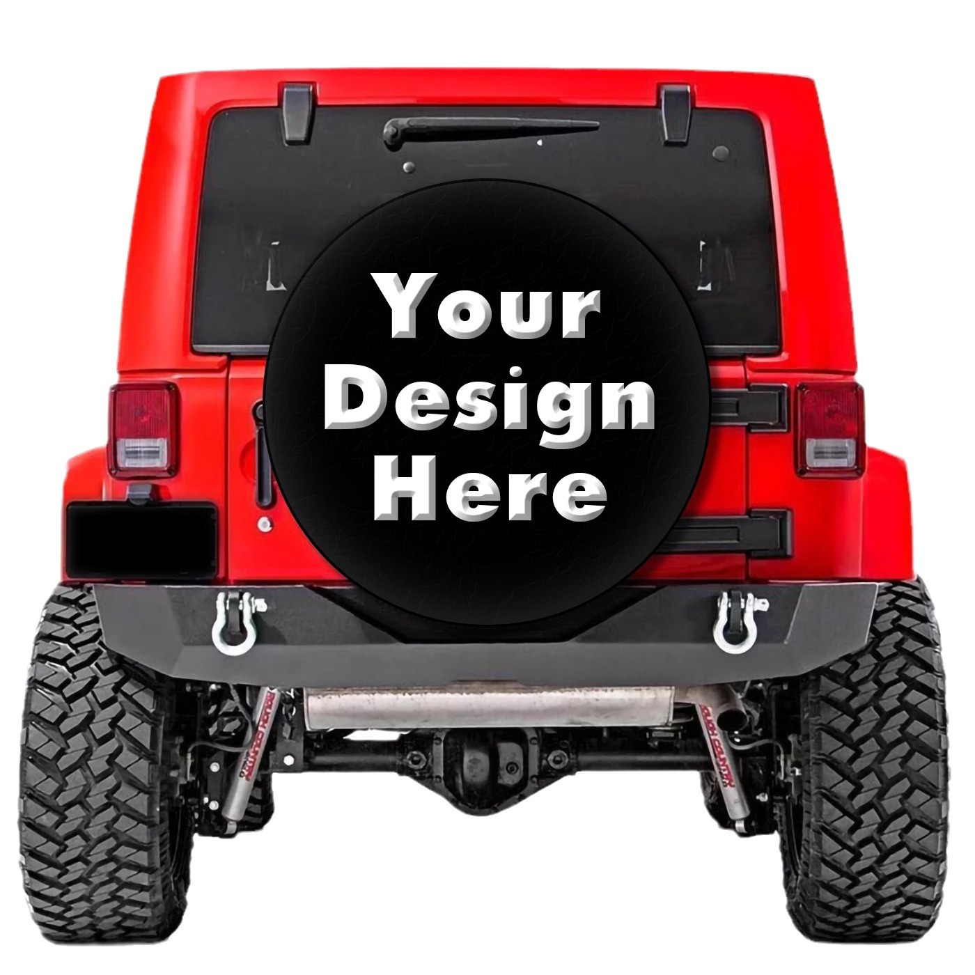 PVC leather spare tire cover imitation leather tire cover for SUV trailer waterproof dustproof sunscreen spare tire cover