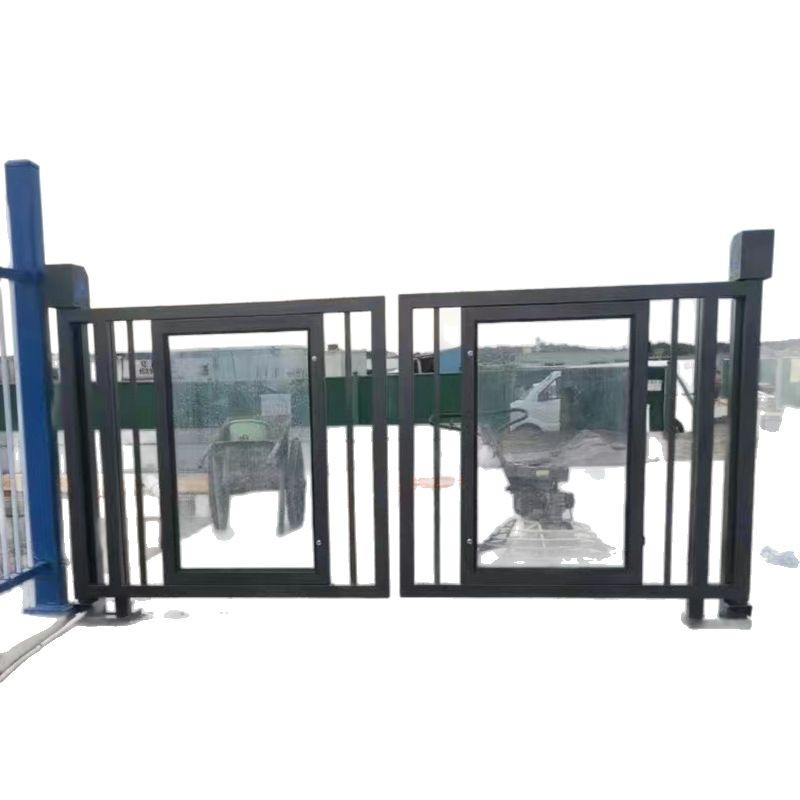 Advertising Gate Community Automatic Gate Pedestrian Walkway Barrier Machine Face Recognition Access Control All-In-One Machine Electric Fence Small Gate
