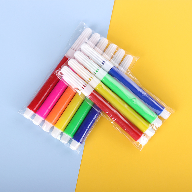 12-Color 6-Color Watercolor Pens for Kindergarten Mini Coloring and Painting Watercolor Pens, Colored Pens for Doodling and Drawing Stationery