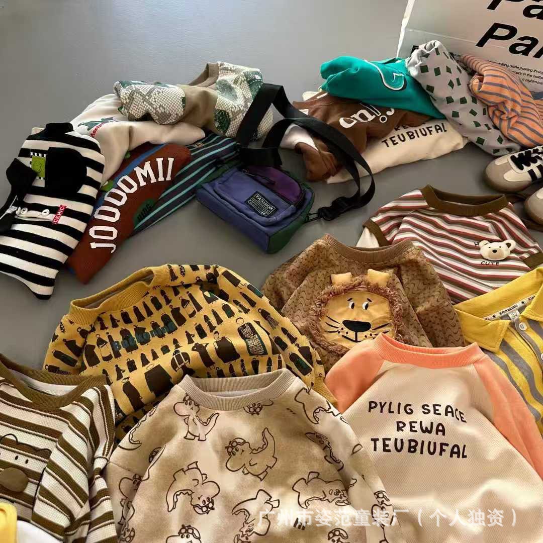 Разнообразная упаковка детской одежды, производитель первого уровня Abc Babu Dou, оптовая поставка с физического стенда