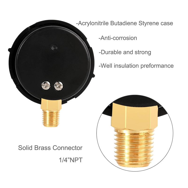 Pentair 190058 Pressure Gauge Replacement Pool Spa Valve 60psi 1/4 "NPT Bottom Mount