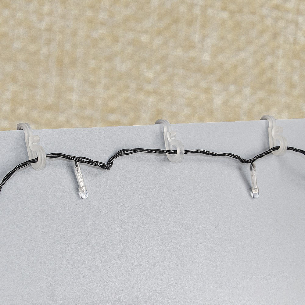 Small Hook Led String Lights Copper Wire Light Accessories Christmas Tree Plug-In Decorative Lights Curtain Leather Wire Light Pendant S Hook