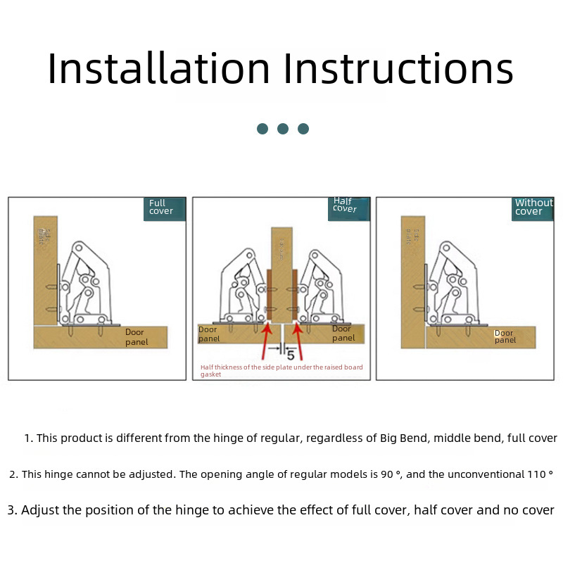 Stainless steel frog hinge 3-inch 4-inch thickened Bridge buffer hinge slotted-free bullet cabinet door mahjong table hinge