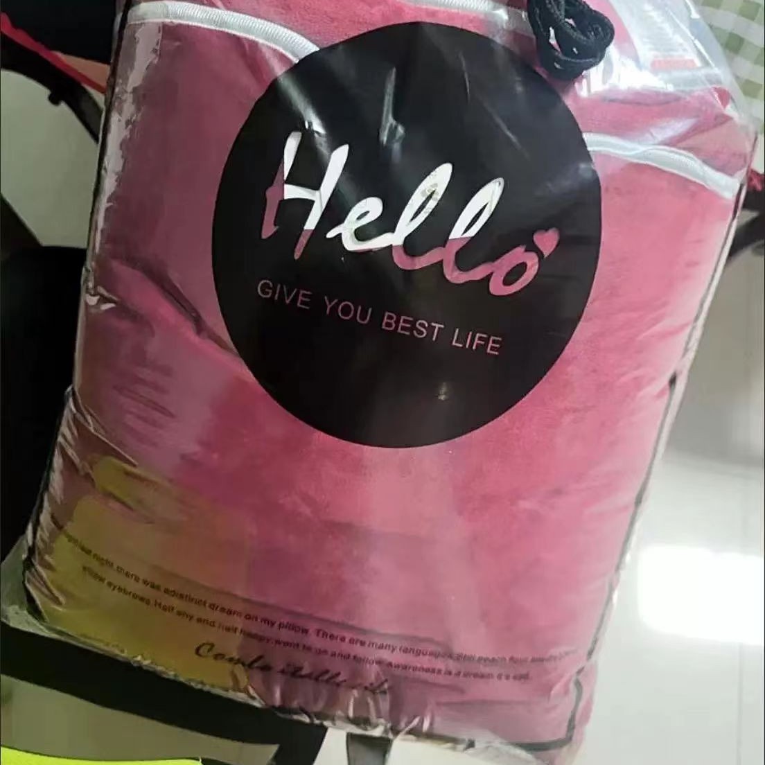 Home Textile Bedding Four-Piece Set Transparent Quilt Drawstring Pocket Summer Cooling Quilt Drawstring Bag Waterproof Storage Bag Clothes Organizing Bag