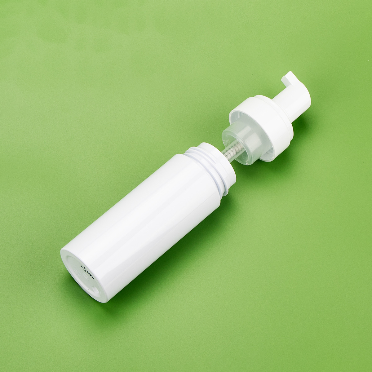 Portable Press-Type Mousse Foaming Bottle 120ml White 42 Teeth Mouth Pet Plastic Bottle Cleansing Foam Mousse Bottle Wholesale