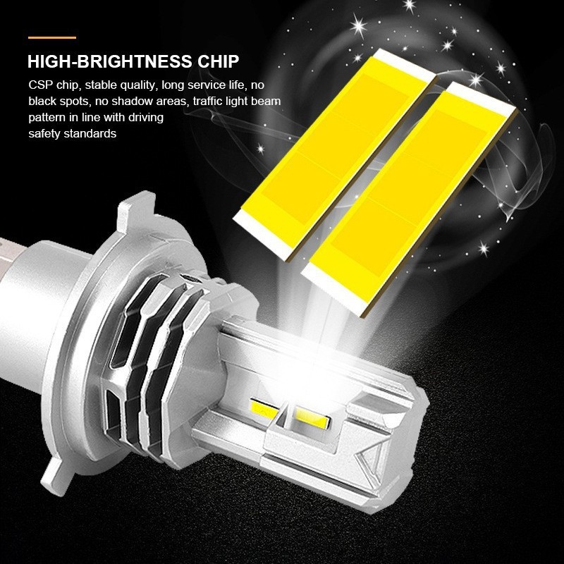 Car led headlight far and near beam switching car light headlight bulb laser wireless integrated LED car light motorcycle light