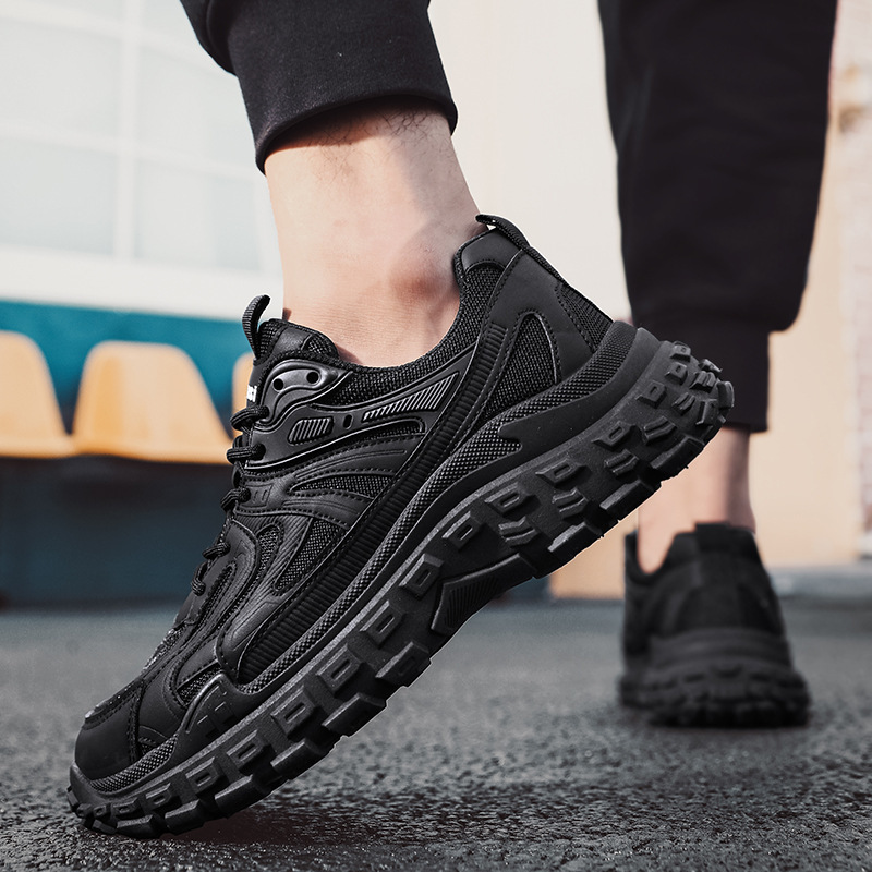 2023 Spring and Summer Mesh Breathable Wear-resistant Casual Joker Shoes Non-slip Student Small White Sports Running Shoes Men's Shoes