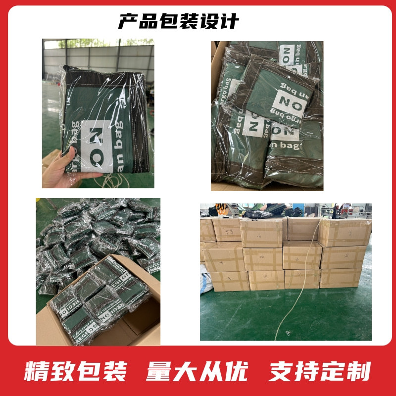 Thickened Oxford Cloth Fastener Cross-border Load-bearing Bag Heavy-duty Cargo Bag Portable Canvas Barrel Bag Ton Bag Tool Storage Bag