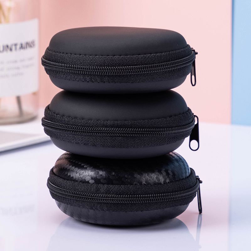 RoUnd EVA Bag BlUetooth Headphone Bag Data Cable Cosmetics Bag U Disk Zipper Bag 3c Digital ProdUct Packaging Box