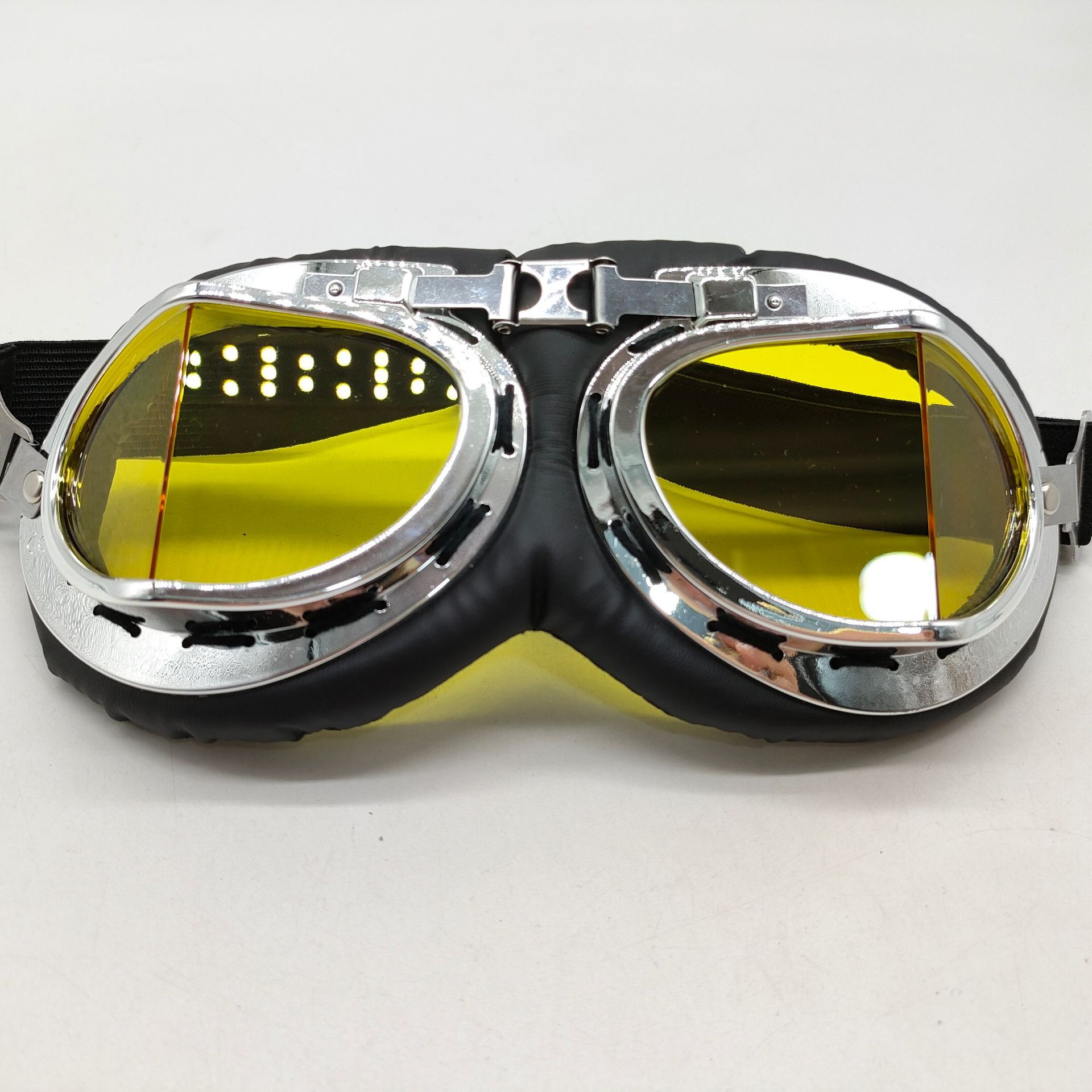 Motorcycle Harley Goggles, Windproof, Anti-Uv, Retro Trendy Off-Road Riding Sunglasses, in Stock