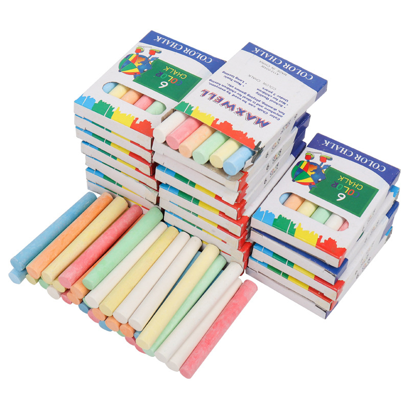 Factory wholesale chalk gypsum powder ordinary color chalk teaching chalk children writing chalk graffiti