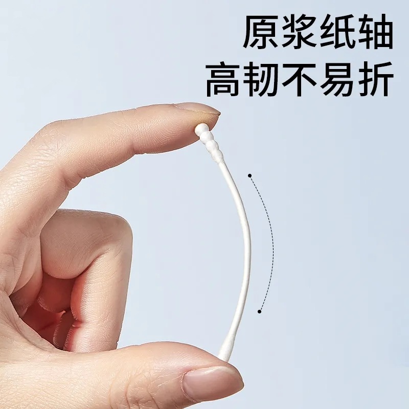 Baby Cotton Swab Baby Special Ear Spoon Head Newborn Baby Ear-pulling Nose Swab Stick Cleaning Ultra-fine Double-headed Cotton Swab