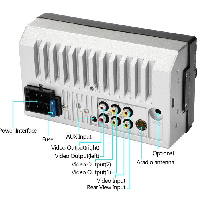 7-inch HD car MP5 card inserting machine car MP5 player support Bluetooth call reversing control 7018B