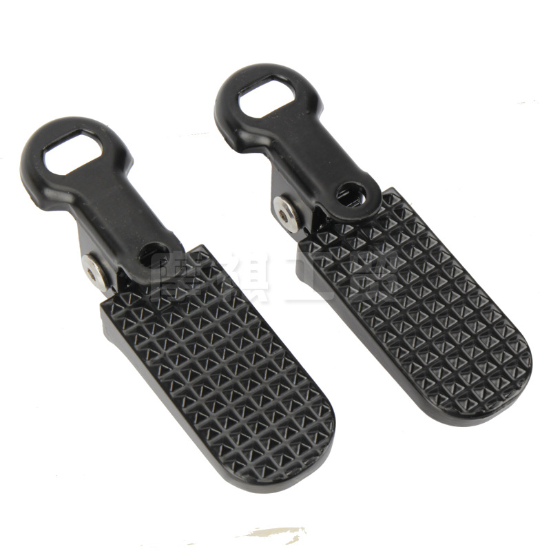 Moqi new national standard electric car pedal bicycle rear seat modification folding pedal aluminum alloy foot rest