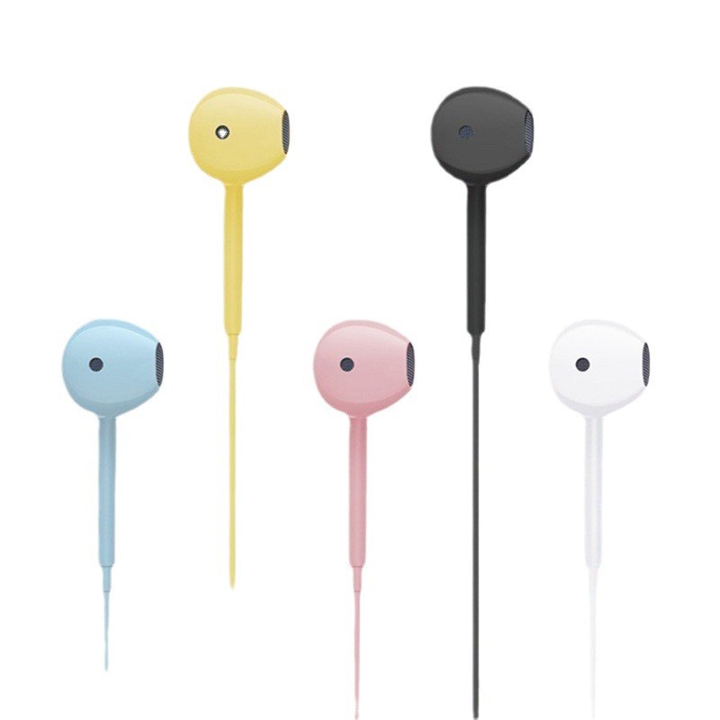 U19 music wired semi-in-ear subwoofer with microphone wire control color headphones bag headphones wholesale