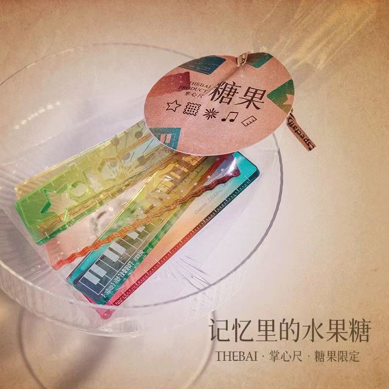 The black sheep laboratory THEBAI candy limited palm ruler satisfactory ruyi ruler mini ruler hand account pocket portable