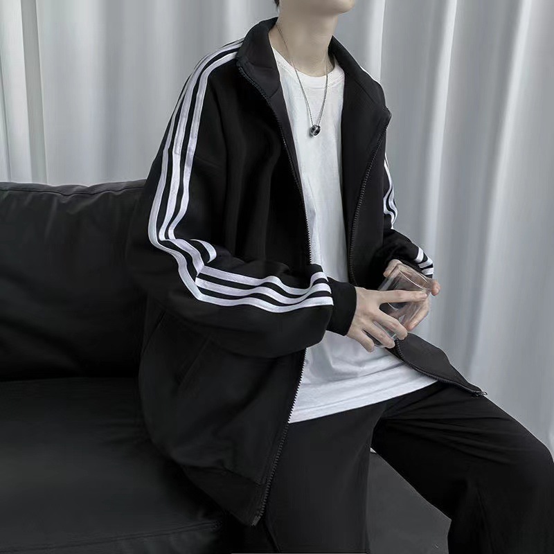 Бейсбольная куртка для мужчин в корейском стиле, повседневная спортивная куртка, свободная, стильная для весны и осени
