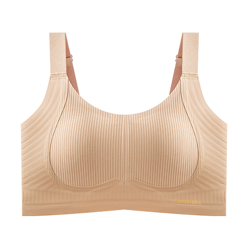 [Processing Cross-Border] Seamless Lifting and Gathering Large Size Large Breasts Slimming Intimates Women's Anti-Sagging Latex Cup Bra