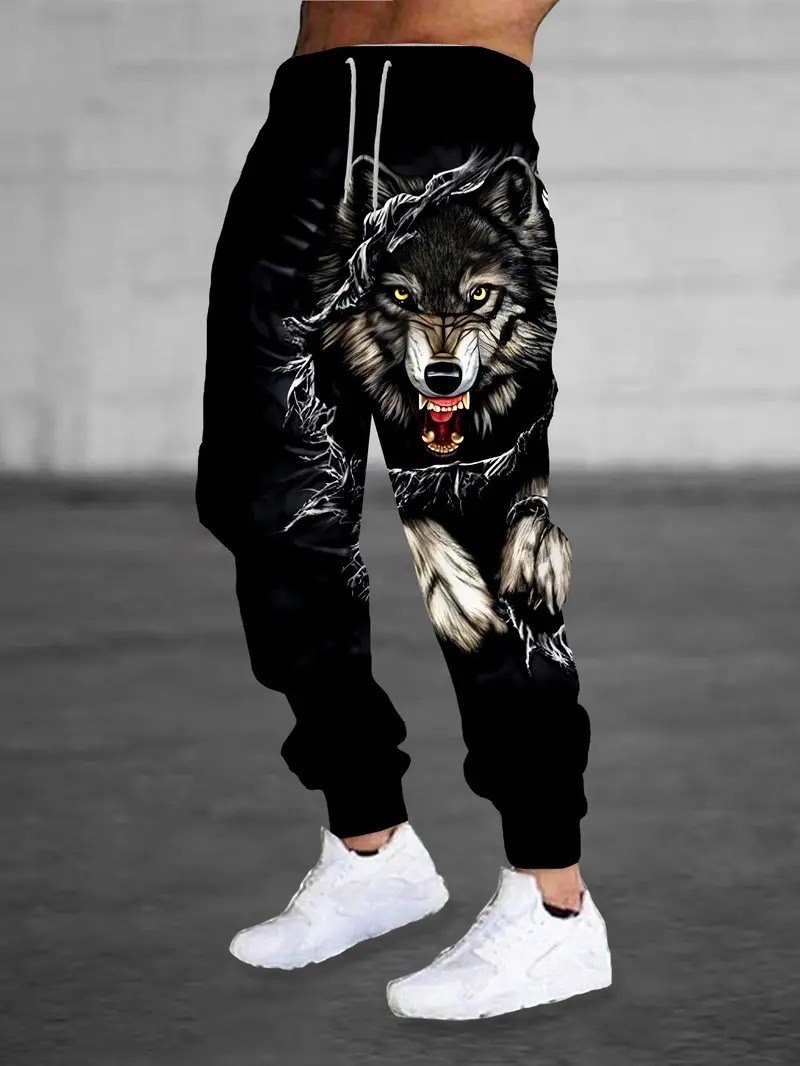 2025 Amazon Cross-Border Export Hot-Selling 3D Digital Printing Street Hip-Hop Men's Casual Sweatpants