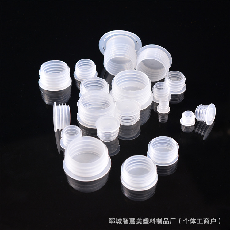 Plastic Threaded Bottle Stopper Translucent Sealing Stopper Red Wine and White Wine Stopper Nut Stopper Pe Bottle Cap Plug Hole Stopper Source Manufacturer