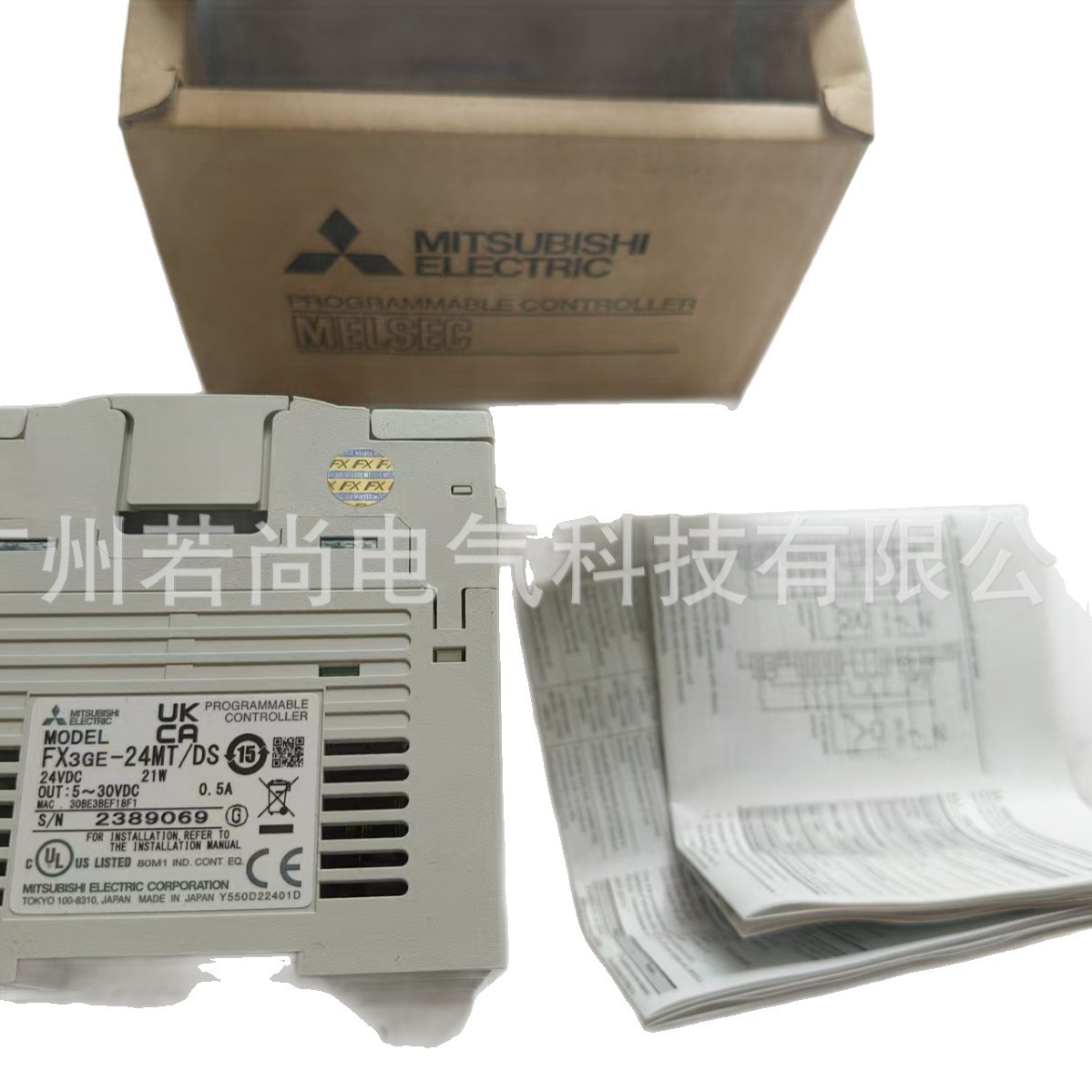 Mitsubishi Plc Fx3Ge-24Mt/Ds Fx3Ge-24Mr/Ds 24V Power Supply Made in Japan, Brand New and Genuine