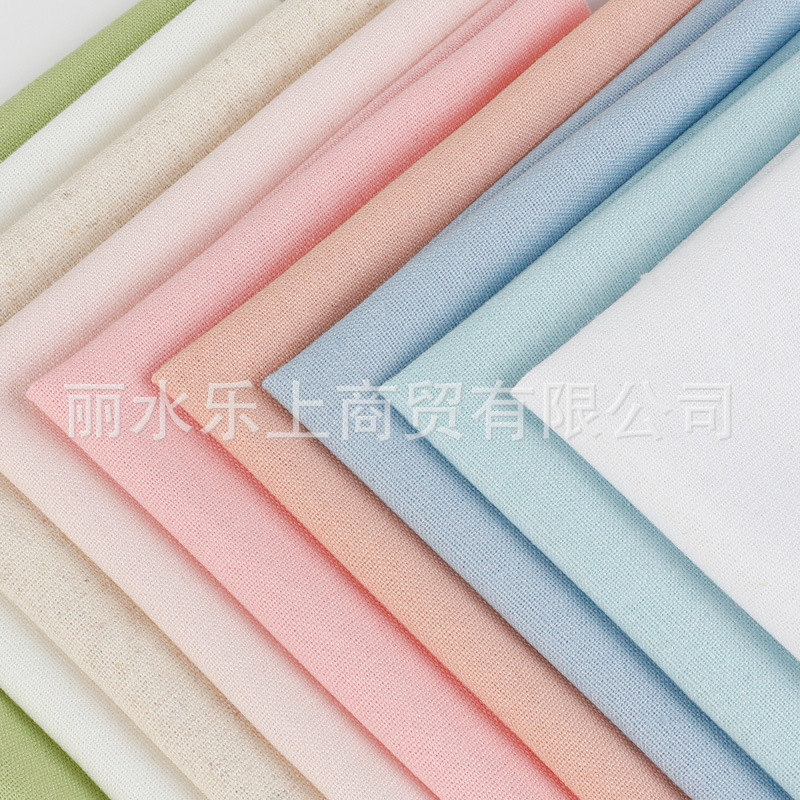 Небольшой кусок ткани для практики ручной вышивки, лен однотонный, лен с пигментом, хлопковый лен для диванов