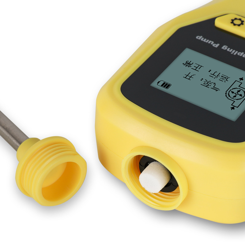 Portable gas sampling pump gas extraction pump sampler gas detector with digital display charging external pump