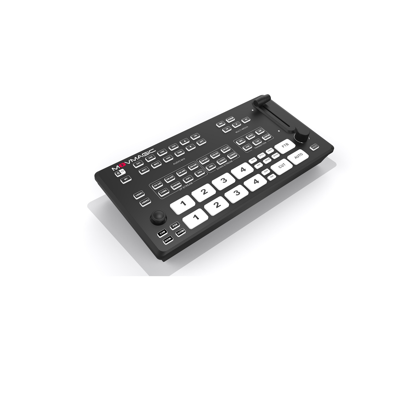 Movmagic4K Hd Input Hdmi/Sdi Director Switcher Multi-Position Push Stream and Cutout Live Broadcast All-In-One Machine