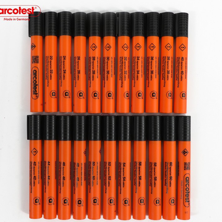 Original Genuine German Arcotest Dyne Pen Corona Pen Surface Tension Test Pen Dyne Liquid 28-72 # Three